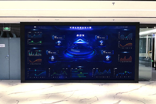 333体育P1.25小间距LED屏助力安盾网打造高科技展厅