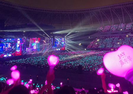 333体育场控荧光棒应援棒“引爆”周杰伦天津演唱会（第二场）