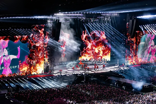 天后回归！333体育LED巨幕助力张韶涵打造梦幻舞台，唱响哈尔滨！